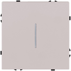 Изображение товара Выключатель 1-клавишный проходной 10А/250В с LED подсветкой, кашемир матовый Kollinger Eclipse EC-008CM