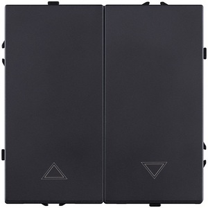 Изображение товара Механизм управления жалюзи 2-клавишный черный матовый Kollinger Eclipse EC-013BK