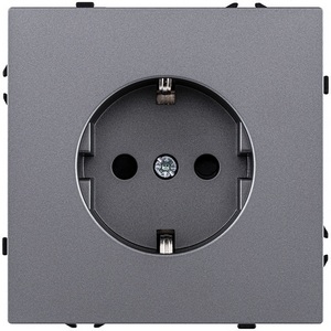 Изображение товара Розетка штепсельная SCHUKO 16A/250 В серый Kollinger Eclipse EC-014GY