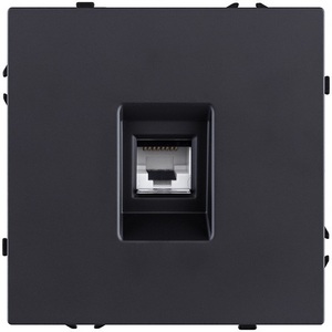 Изображение товара Розетка Ethernet RJ45 черный матовый Kollinger Eclipse EC-017BK