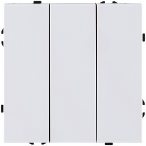 Изображение товара Выключатель трехклавишный (белый глянцевый) Kollinger Eclipse EC-710WG