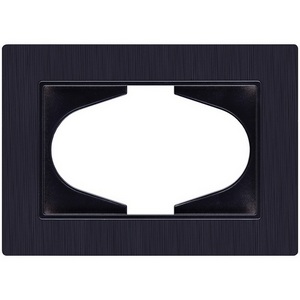 Изображение товара Рамка для двойной розетки черный Kollinger Eleganz Plex EP120BK