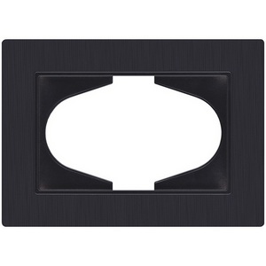 Изображение товара Рамка для двойной розетки черный матовый Kollinger Eleganz Plex EP120BM