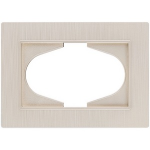 Изображение товара Рамка для двойной розетки золотой Kollinger Eleganz Plex EP120GD