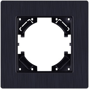 Изображение товара Рамка 1-постовая черный Kollinger Eleganz Plex EP1BK