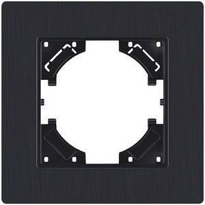Изображение товара Рамка 1-постовая черный матовый Kollinger Eleganz Plex EP1BM