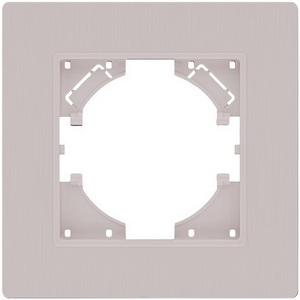 Изображение товара Рамка 1-постовая кашемир матовый Kollinger Eleganz Plex EP1CM