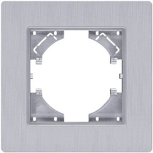 Изображение товара Рамка 1-постовая серый Kollinger Eleganz Plex EP1GY