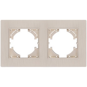 Изображение товара Рамка 2-постовая золотой Kollinger Eleganz Plex EP2GD