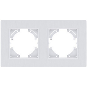 Изображение товара Рамка 2-постовая белый Kollinger Eleganz Plex EP2WH