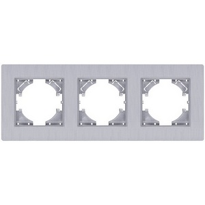 Изображение товара Рамка 3-постовая серый Kollinger Eleganz Plex EP3GY