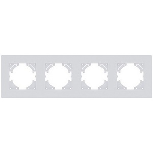 Изображение товара Рамка 4-постовая белый матовый Kollinger Eleganz Plex EP4WM