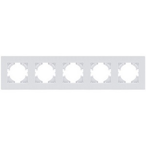 Изображение товара Рамка 5-постовая белый Kollinger Eleganz Plex EP5WH