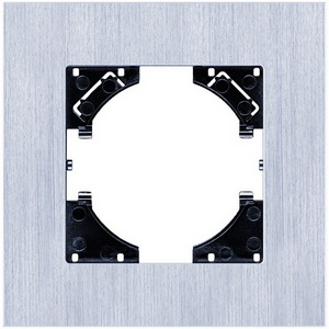 Изображение товара Рамка 1-постовая серебро Kollinger Reflex AL RA1SR