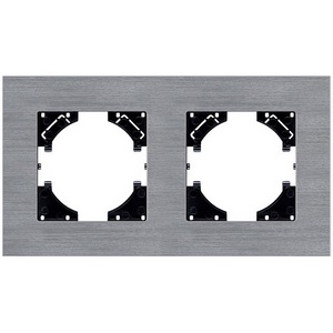 Изображение товара Рамка 2-постовая серый Kollinger Reflex AL RA2GY
