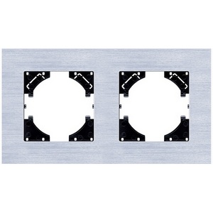 Изображение товара Рамка 2-постовая серебро Kollinger Reflex AL RA2SR