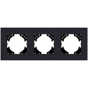 Изображение товара Рамка 3-постовая черный Kollinger Reflex AL RA3BK