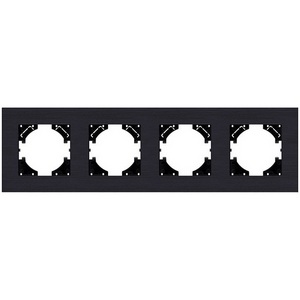 Изображение товара Рамка 4-постовая черный Kollinger Reflex AL RA4BK
