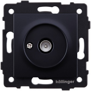Изображение товара Розетка TV (папа) черный Kollinger REA-007BK для Aspekt, Eleganz, Reflex