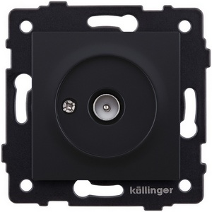 Изображение товара Розетка TV (папа) черный матовый Kollinger REA-007BM для Aspekt, Eleganz, Reflex