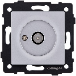 Изображение товара Розетка TV (папа) серый Kollinger REA-007GY для Aspekt, Eleganz, Reflex