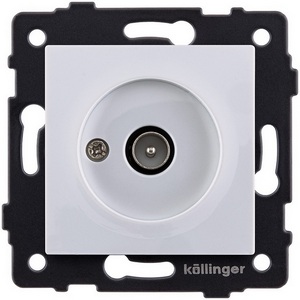 Изображение товара Розетка TV (папа) белый Kollinger REA-007WH для Aspekt, Eleganz, Reflex