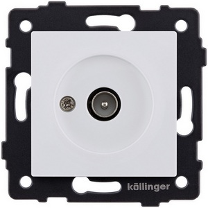 Изображение товара Розетка TV (папа) белый матовый Kollinger REA-007WM для Aspekt, Eleganz, Reflex
