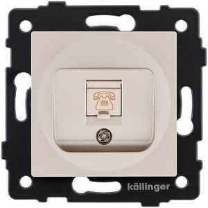 Изображение товара Розетка телефонная RJ11 золотой Kollinger REA-009GD для Aspekt, Eleganz, Reflex