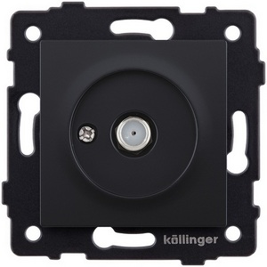 Изображение товара Розетка спутниковая SAT черный матовый Kollinger REA-020BM для Aspekt, Eleganz, Reflex