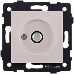 Изображение товара Розетка спутниковая SAT кашемир матовый Kollinger REA-020CM для Aspekt, Eleganz, Reflex