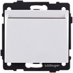 Изображение товара Карточный выключатель механический белый Kollinger REA-041WH для Aspekt, Eleganz, Reflex