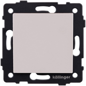 Изображение товара Выключатель 1-клавишный перекрестный 10А/250В кашемир матовый Kollinger REA-S-006CM для Aspekt, Eleganz, Reflex