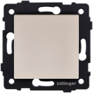 Изображение товара Выключатель 1-клавишный перекрестный 10А/250В золотой Kollinger REA-S-006GD для Aspekt, Eleganz, Reflex