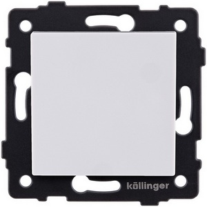 Изображение товара Выключатель 1-клавишный перекрестный 10А/250В белый Kollinger REA-S-006WH для Aspekt, Eleganz, Reflex