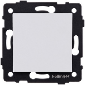 Изображение товара Выключатель 1-клавишный перекрестный 10А/250В белый матовый Kollinger REA-S-006WM для Aspekt, Eleganz, Reflex