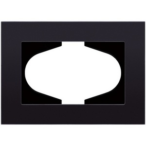 Изображение товара Рамка для двойной розетки стекло черный Kollinger Reflex MG RM120BK