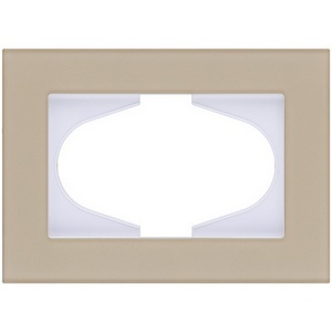 Изображение товара Рамка для двойной розетки стекло золотой Kollinger Reflex MG RM120GD