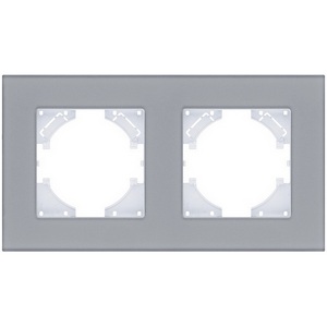 Изображение товара Рамка 2-постовая стекло серый Kollinger Reflex MG RM2GY