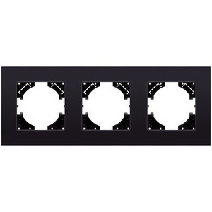 Изображение товара Рамка 3-постовая стекло черный Kollinger Reflex MG RM3BK