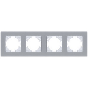 Изображение товара Рамка 4-постовая стекло серый Kollinger Reflex MG RM4GY