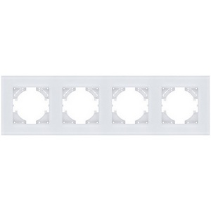 Изображение товара Рамка 4-постовая стекло белый Kollinger Reflex MG RM4WH