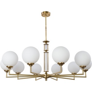 Изображение товара Потолочная люстра на штанге Kutek Artu Glass ART-ZW-10(P)G шарики