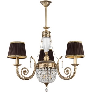 Изображение товара Потолочная люстра на штанге Kutek Bibione BIB-ZW-3(P/A)CR с подвесками