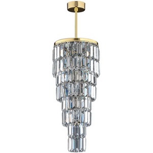 Изображение товара Потолочная люстра каскадная на штанге хрустальная Kutek Ellini ELL-ZW-10(Z)250/II
