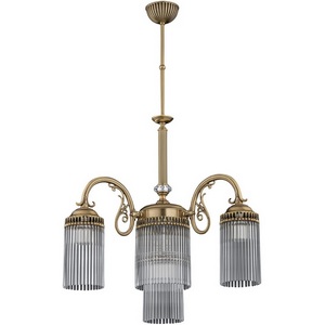 Изображение товара Потолочная люстра хрустальная Kutek Fiore FIO-ZW-3+1(P)