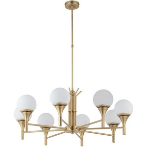 Изображение товара Потолочная люстра молекулы на штанге Kutek Meleze MEL-ZW-8(ZM)