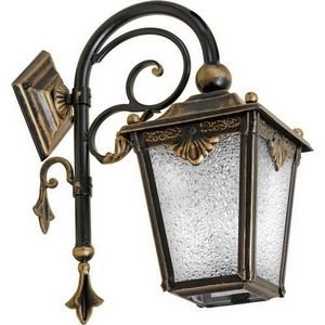 Изображение товара Настенный уличный фонарь под старину IP54 ковка Кузнечное дело Квадро 33-001-ЧЗ
