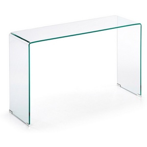 Изображение товара Консольный стол La Forma (ex Julia Grup) Burano (Прозрачный/Стекло) (прямоугольная столешница, I I-образная опора)