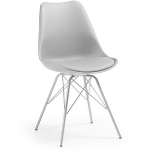 Изображение товара Обеденный стул La Forma (ex Julia Grup) Ralf (Серый/ Сталь,Полипропилен,Пена,Пластик)