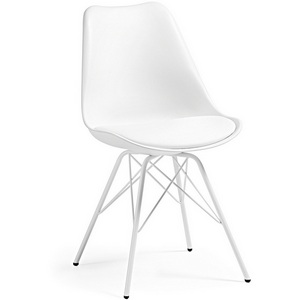 Изображение товара Обеденный стул La Forma (ex Julia Grup) Ralf (Белый/ Полипропилен,Пена,Пластик,Сталь)